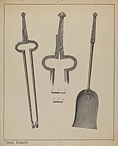 Fire Tongs and Shovel