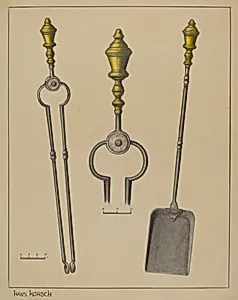 Fire Tongs and Shovel