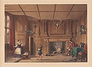 Fireplace in the Gatehouse, Kennelworth, Warwickshire