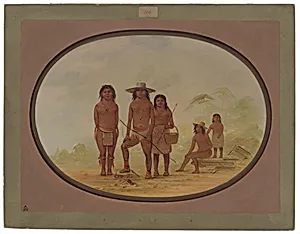 Five Maya Indians by George Catlin