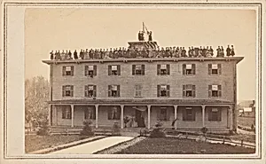 Flag Raising, Girls School, Lawrence, Massachusetts by Yeaw & Co