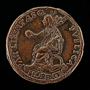 Florence Holding an Orb and Triple Olive Branch [reverse]
