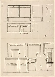 Folded Sheet with Designs for Furniture