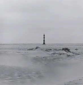 Folly Beach looking towards Morris Island, 1999