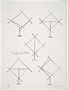 Four Lines in a Square Diagonal Variations
