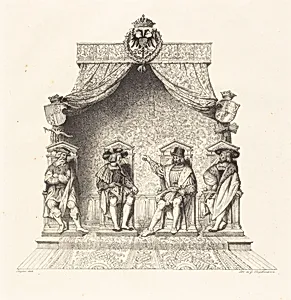 Four Magistrates of Besançon (Quatre magistrats de Besançon) by Jean-Auguste-Dominique Ingres