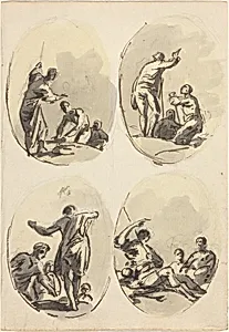 Four Oval Compositions