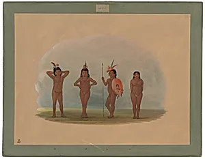 Four Zurumati Children by George Catlin