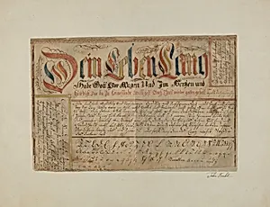 Fractur (Illuminated Writing)