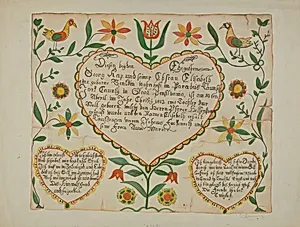 Fraktur - Birth and Baptismal Certificate