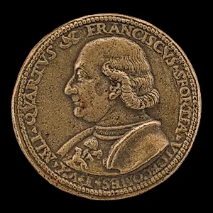 Francesco I Sforza, 1401-1466, 4th Duke of Milan 1450 [obverse]