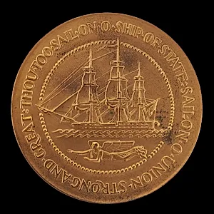 Franklin Delano Roosevelt Inaugural Medal: The Ship of State [reverse]