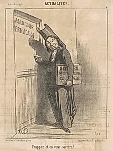 Frappez et on vous ouvrira! by Honoré Daumier