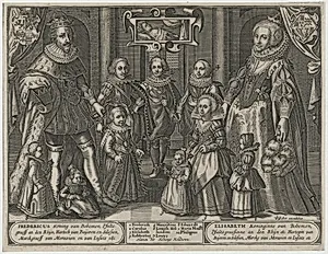 Frederick V, King of Bohemia, Elizabeth and Their Family