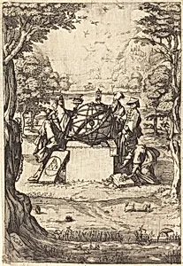 Frontispiece for the Sacred Cosmologia (Title With Astrologers)
