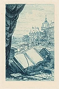 Frontispiece for "Un bouquiniste parisien : le père Lécureux"