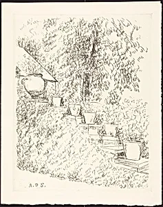 Garden of Bagatelle (Best Wishes for 1969 from La Galerie Sagot-Le Garrec)