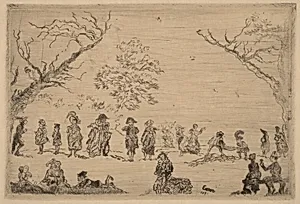 Gathering in a Park (Assemblee dans un parc)
