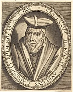 Gentien Hervet, Canon of Reims by Thomas de Leu