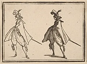 Gentleman in a Large Mantle, Front View
