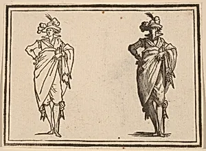 Gentleman Viewed from the Front with Hand on Hips