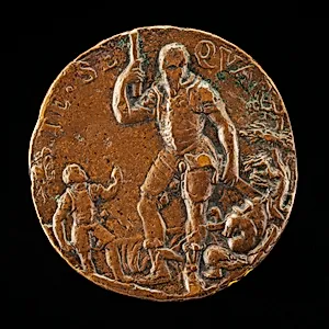 Giampaolo Meli Lupi as a Child Addressing His Father Deifobo II [reverse]