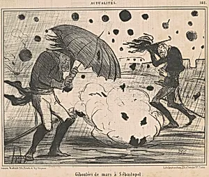 Giboulées de mars a Sébastopol by Honoré Daumier