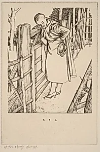 Girl by a Gate