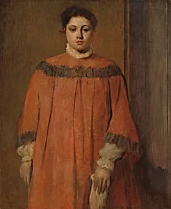Girl in Red by Edgar Degas