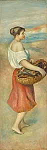Girl with a Basket of Fish by Auguste Renoir