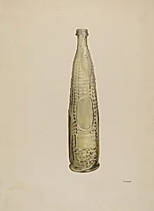 Glass Bitters Bottle
