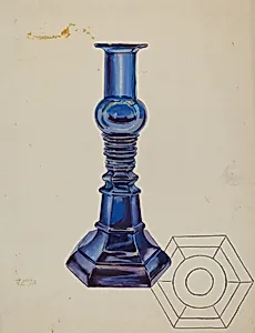 Glass Candlestick