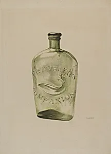 Glass Whiskey Flask