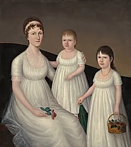 Grace Allison McCurdy (Mrs. Hugh McCurdy) and Her Daughters, Mary Jane and Letitia Grace
