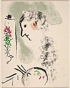 Greeting Card (Artist with a Palette and Easel)