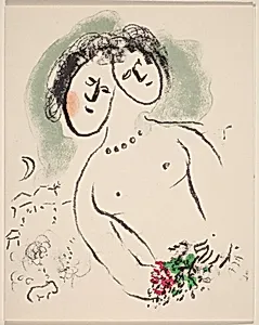 Greeting Card (Female Figure with Two Heads)
