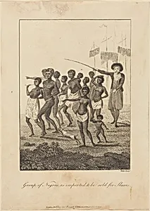 Group of Negros, as imported to be sold for Slaves by William Blake after John Gabriel Stedman