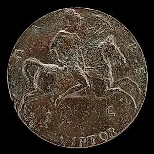 Hadrian Riding and Carrying a Standard [reverse]
