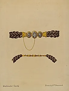 Hair Brooch and Bracelet