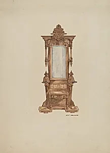 Hall Tree, of Mahogany