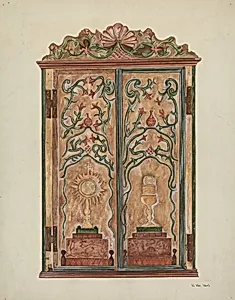 Hand-carved Cabinet