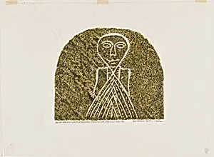 Hannah Woodcock from A Portfolio of Rubbings from Early American Stone Sculpture
