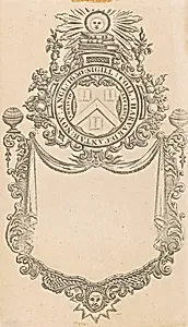 Harvard College Bookplate with the Christo et Ecclesiæ Seal