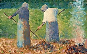 Haymakers at Montfermeil by Georges Seurat