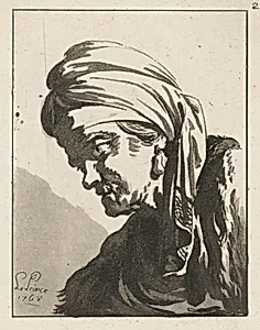 Head of a Drooping Old Woman