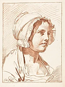 Head of a Young Woman Wearing a Cap