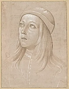 Head of a Youth Looking Up