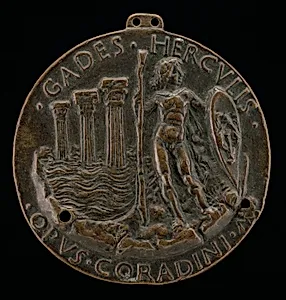 Hercules and Three Columns in the Sea [reverse]
