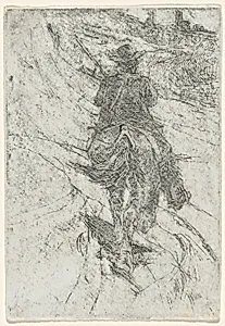 Herdsman on Horseback (Buttero a cavallo)