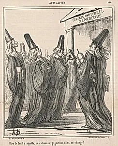 Hier le fusil a aiguille, eux demain ... by Honoré Daumier